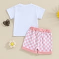 thumbnail image 7 of Okbabeha Baby Girl Summer Clothes Set Newborn Outfit Mamas Girl Baby Outfit Short Sleeve T Shirt+Cute Pink Shorts Set, 7 of 7