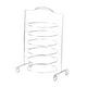 thumbnail image 3 of Organizador de soporte para servir moderno, fácil de usar, de acero inoxidable, de varios niveles, práctico 6 nivel, 3 of 9