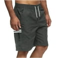 thumbnail image 3 of ZyeKqe Mens Casual Shorts Elastic Waist Athletic Jogger Shorts Drawstring Lightweight Workout Gym Shorts, 3 of 9