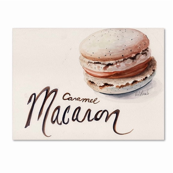 Trademark Fine Art "Caramel Macaron" Canvas Art by Jennifer Redstreake