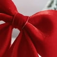 thumbnail image 3 of RKSTN Nœuds Rouges pour Sapin de Noël Créatifs Ensemble d'Ornements de Sapin de Noël Floqué Décorations Suspendues de Noël Bourgogne avec Nœuds Cloches de Noël, 3 of 3
