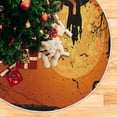 thumbnail image 5 of FMSHPON Halloween Night Xmas Christmas Tree Skirt Stand Mat for Holiday Party Decoration Indoor Outdoor 36 inches, 5 of 6
