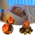 thumbnail image 2 of Bonfire Battery Powered LED Night Light Flame Table Lamp For Home Decoration Realistic Flame Effect Mini Bonfire Light For Bedroom Projector Light Blanket for Home Tall Light 20th Birthday Decorations, 2 of 4