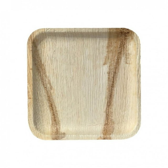 Sqaure Dinner, Salad Dessert Plate|Bio Mart Areca Palm Leaf Plate|Natural Eco-friendly Heavy Duty Re-usable Compostable Disposable Biodegradable Party, Wedding, BBQ & Catering |Pack of 10, 50 or 100