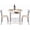 Beige, variant on WSWJY 3 Piece Dining Set, Small Kitchen Table Set for 2, Breakfast Table Set, Kitchen Wooden Table with 2 Chairs for Small Space/Dining Room/Apartment, Metal Frame, Wine Rack, Beige