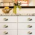 thumbnail image 5 of HemaKayy 6 Pack 3.5" Decorative Cabinet Knobs - Elegant ABS Glass Cup Handles for Home Furniture Decor - Dresser Drawer Door Pulls - Perfect for Kitchen Bedroom - Unique Marble Texture, 5 of 7