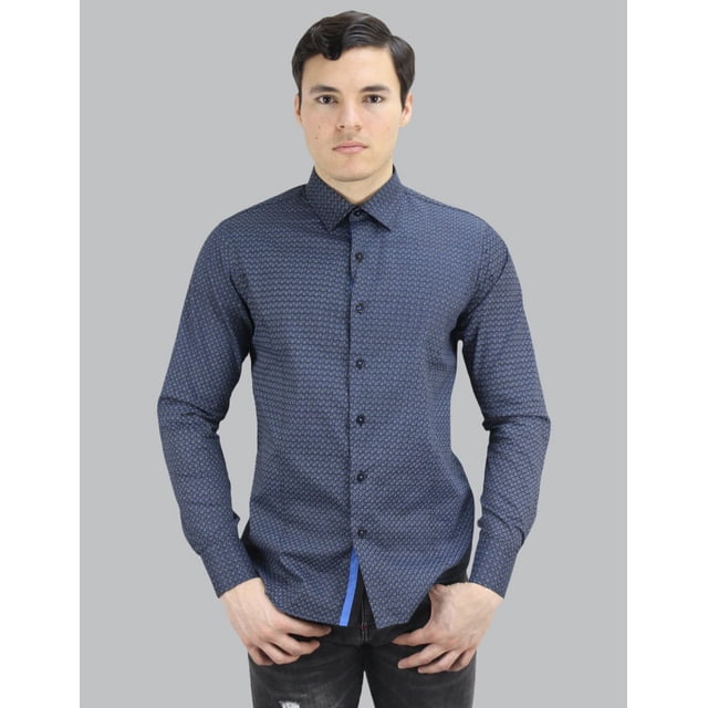Camisa Formal Barabas Corte Slim Fit Manga Larga