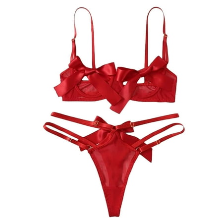 LARUYEKO Women Sexy Lingerie New Sexy Fashion Sexy Underwear Suits Lingerie Underwear Sleepwear Pajamas N2n Underwear Lace Sports Bras for Women Set Lingerie Set with Robe Lace Little Hence under