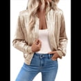 thumbnail image 3 of Chaqueta Ligera de Larga con Cremallera Metálica para Mujer L, 3 of 10