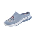 thumbnail image 2 of Women's Walking Shoes Wove Breathable Soft Orthopedic Diabetic Comfortable Sneakers for Women Indoor Outdoor Casual Athletic Work Shoes Light Blue 9.5, 2 of 7