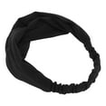 thumbnail image 5 of Unique Bargains Stripes Elastic Cross Headwrap Black, 5 of 6