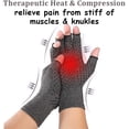 thumbnail image 3 of Arthritis Compression Gloves for Men Women for Arthritis hands, Fingerless Arthritis Gloves for Rheumatoid and Osteoarthritis, Compression Gloves for Arthritis Pain Relief（1 pair）, 3 of 7