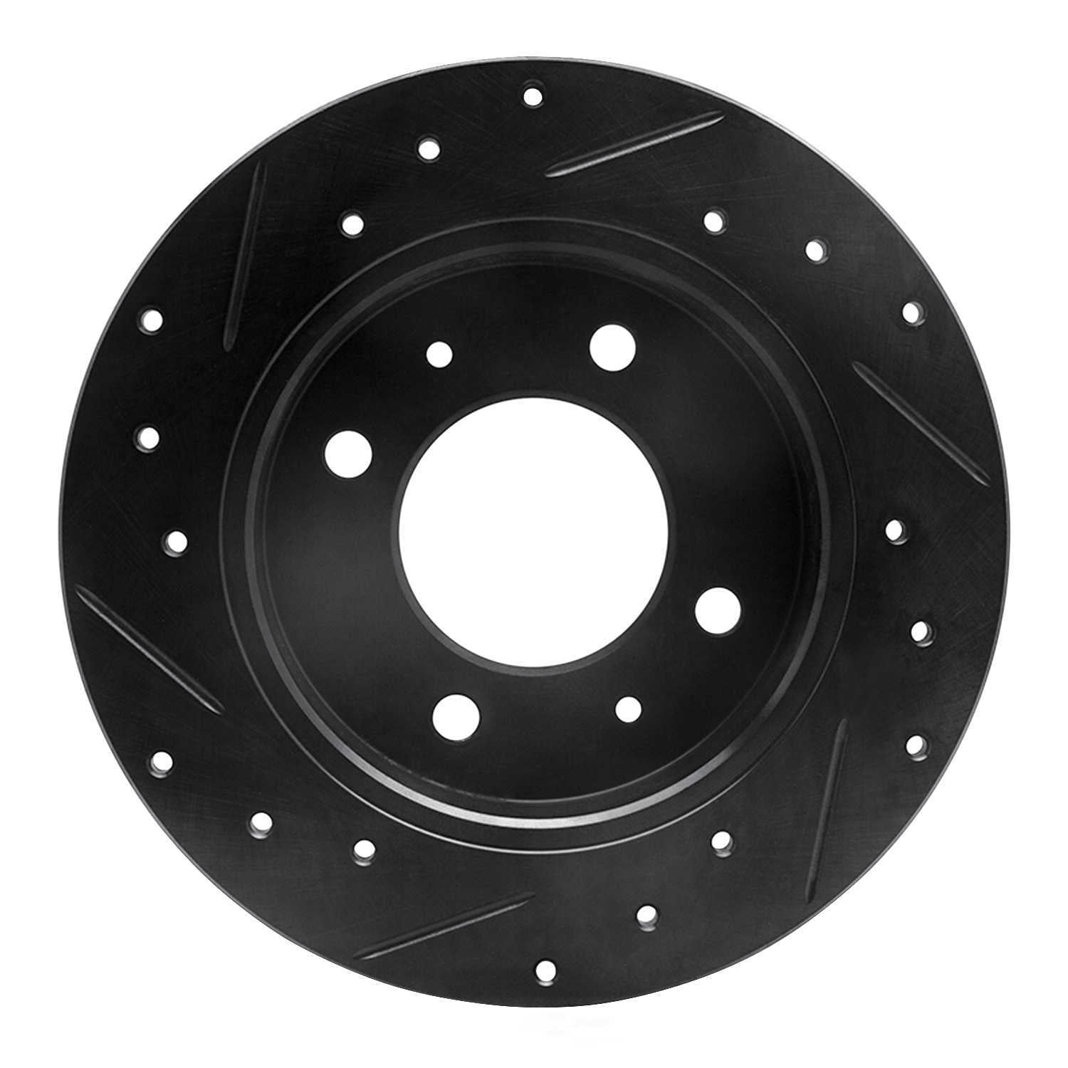 Dynamic Friction Company 633-03010R DFC Brake Rotor - Drilled And Slotted - Black