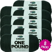 Caron One Pound Yarn - Forest Green, Multipack of 8