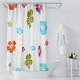 thumbnail image 6 of Fabric Shower Curtain Cloth, Shower Curtain 1 Set Of Shower Curtain (Orange-One Size), 6 of 7