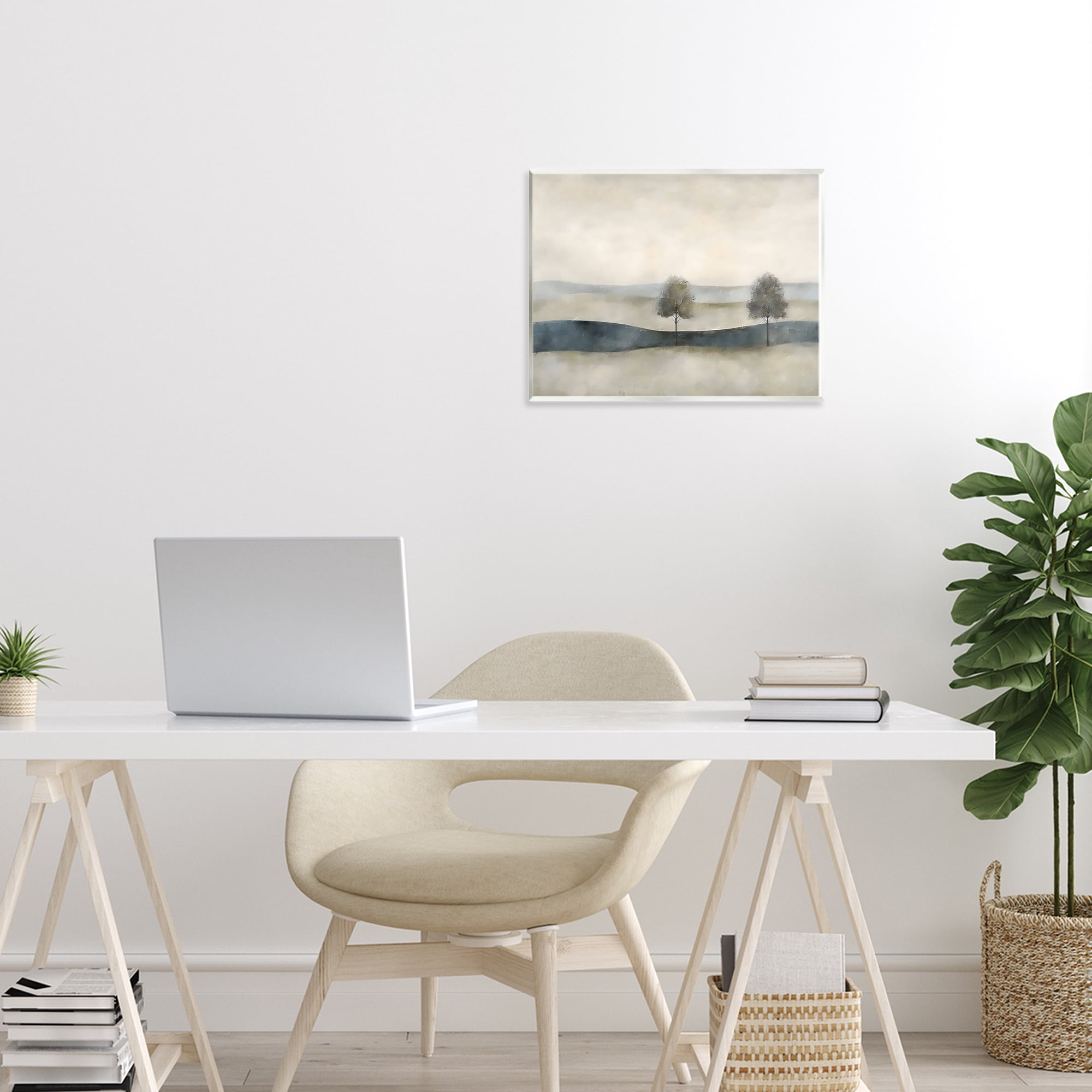 Stupell Industries Muted Horizon with Trees Wall Plaque Art, design by Riley B