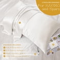 thumbnail image 6 of PROMEED 100% Mulberry Silk Pillowcase White with Zipper, Natural 23 Momme Silk Pillow Case for Sensitive Skin, Soft Anti Acne Pillowcase (Standard 20"x26", White), 6 of 6
