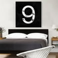 thumbnail image 2 of ARTCANVAS Classy Black White Marble Alphabet Number 9 Nine Numeral Canvas Art Print - Size: 36" x 36" (0.75" Deep), 2 of 9