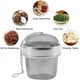 thumbnail image 5 of Paquete de 2 bolas de especias de acero inoxidable, colador de té, Infusor de té, bola para condimentos, filtro de acero inoxidable, bola de té, 5 of 5