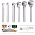 thumbnail image 2 of Ball Head Die Grinder Bit Milling Carving Tool Tungsten Rotary File Carbide Burr, 2 of 6