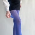thumbnail image 2 of HNMKIU Women's Sheer Candy Color See Through Hosiery Delicate Alluring Style Stockings for Confidence Leggings for Women Plus Size Blue,One Size, 2 of 3
