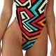 thumbnail image 4 of Traje de baño de una pieza para mujer, un solo hombro, cuello profundo, hermosos patrones, traje de baño de cintura alta tipo 4 XL, 4 of 6