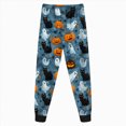 thumbnail image 7 of NOLDARES Toddler Baby Boy Girl Halloween Outfit Pumpkin Ghost Embroidery Striped Sweatshirt Long Pants Fall Winter Clothes(Navy,7-8 Years), 7 of 7