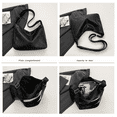 thumbnail image 4 of Entchin Slouchy Hobo Bag for Women, PU Leather Crossbody Shoulder Purse with Adjustable Strap, Soft Vegan Leather Handle Handbag, Casual Everyday Travel Work Bag,Black, 4 of 6
