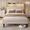 Beige-Full, variant on Upholstered Queen Size Platform Bed Frame with LED Lights, Charging Station & 2-Tier Storage Headboard, Wooden Slats Support No Box Spring Required Quiet Design Dark Grey