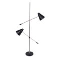 thumbnail image 1 of Sagebrook Home 50645 METAL 170" 2 LIGHT FLOOR LAMP, BLACK - KD, 1 of 1