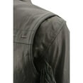 thumbnail image 6 of Milwaukee Leather MLL2565 Women's Black Fringed Lightweight Leather Racer Motorcycle Jacket Small, 6 of 8