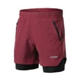 thumbnail image 2 of Active Men 2 In 1 Running Shorts Quick Drying Breathable Active Training Exercise Jogging Marathon Cycle Shorts, 2 of 7