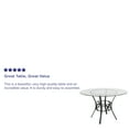 thumbnail image 3 of Flash Furniture Carlisle 48'' Round Glass Dining Table with Black Metal Frame, 3 of 4