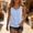 Blue, variant on Womens Summer Tops Scoop Neck Tank Tops Casual Sleeveless Button Front T Shirt Blouse