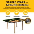 thumbnail image 4 of St. Patrick's Day Table Cloths for 3 Foot Rectangle Tables, Green Lucky Shamrocks Harp Beer Black Patio Waterproof Elastic Fitted Tablecloths, Washable Rectangular Table Cover for Camping, 4 of 8