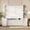 White, variant on Harper & Bright Designs Queen Size Murphy Bed with Storage Shelves and Cabinets, Wooden Queen Cabinet Bed Wall Bed with Desk, Folding Wall Chest Bed for Guest Room Office, Gray