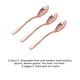 thumbnail image 3 of Toystoory Juego de cucharas de almacenamiento conveniente de 24 piezas Fácil de almacenar y acceder a utensilios de cocina Cubiertos Cubiertos Mostrada Cuchara de oro rosa 9.8 CM, 3 of 6