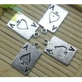 thumbnail image 4 of U8MO 8/30/60X retro Jewelry Making Playing CARDS alloy charms pendants 21x12mm-60pcs, 4 of 4