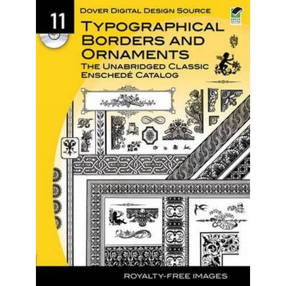 Pre-Owned Dover Digital Design Source #11: Typographical Borders and Ornaments: The Unabridged Classic Enschede Catalog (Dover Electronic Clip Art) Paperback