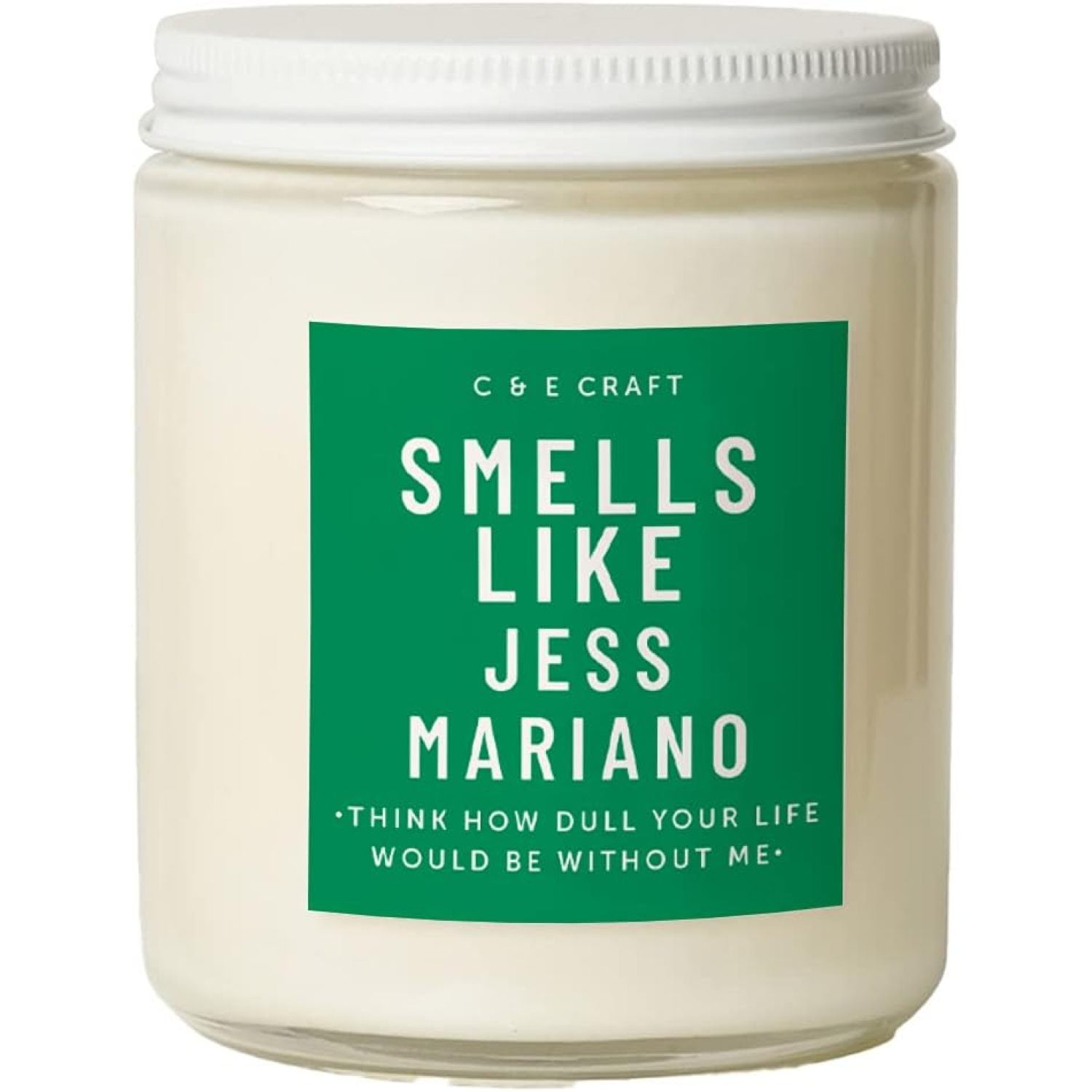 ZQRPCA Smells Like Jess Mariano Candle Teakwood & Mahogany Scent