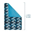 thumbnail image 3 of Wildkin Kids Plush Velour Throw Blanket for Girls and Boys (Sharks Blue), 3 of 5