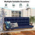 thumbnail image 3 of HYQJFYXG 55" x 40" Dark Blue Outdoor Bench Seat Cushion, Waterproof, 3 of 6