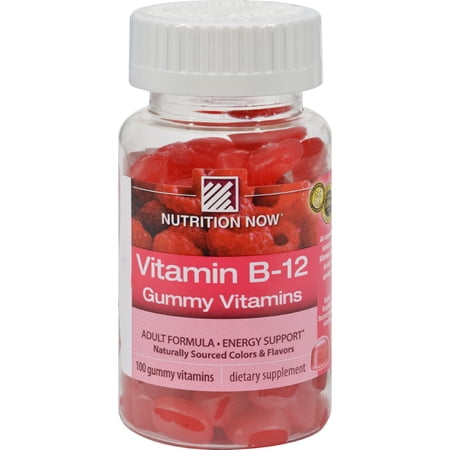 Nutrition Now Vitamin B-12 Gummy Vitamins Raspberry - 100 Gummies