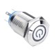 thumbnail image 2 of Interruptor de botón Con Luz LED Yotijar Acero Inoxidable 12V 19 mm, 2 of 7