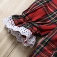 thumbnail image 6 of Biekopu Baby Girl Plaid Dress, Lace Edge Ruffles Tutu Party Casual Dress, 6 of 9