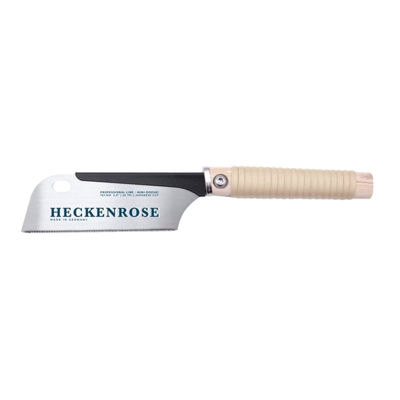 HECKENROSE Mini-Dozuki, Japanese Saw Made in Germany, 150 mm, Bast Handle