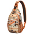 thumbnail image 1 of Sac à Dos à Bandoulière Hippie Boho Chic Léger Style Rustique pour Voyage, Magasinage, Extérieur, Randonnée, 1 of 6