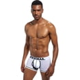 thumbnail image 2 of JOCKMAIL Men's Boxer Briefs Men Mesh U Pouch Underwear Underpants Cotton Pants Trunks Boxer Shorts, 2 of 7