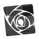 thumbnail image 1 of Pegatina de pared de espejo acrílico con patrón de rosa, decoración de pared, calcomanía de arte floral para ventana. Negro 25x25cm, 1 of 9