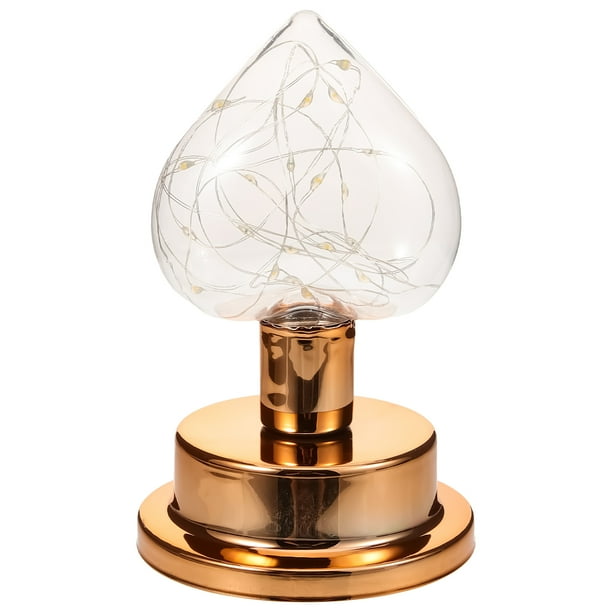 Lámpara de alambre de cobre LED de luz decorativa de estilo nórdico 1pc (sin batería)